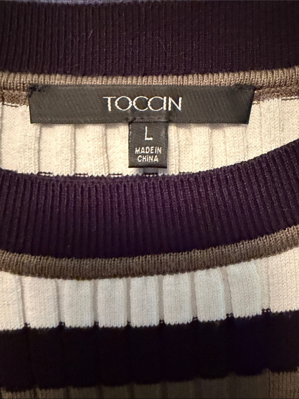 Striped Rib-Knit Crop Sweater - Multicolor - Picture 4 of 5